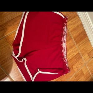 Red Hollister shorts